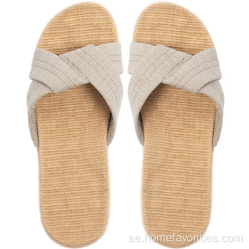 Hem andningsbara halkfria Mute Flax Slides